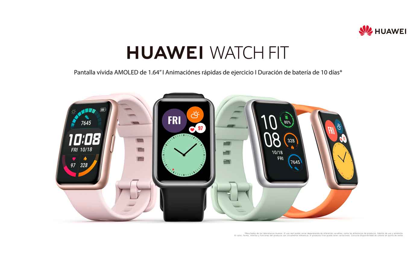 Huawei presenta Watch FIT, reloj con pantalla rectangular y batería de hasta 10 días