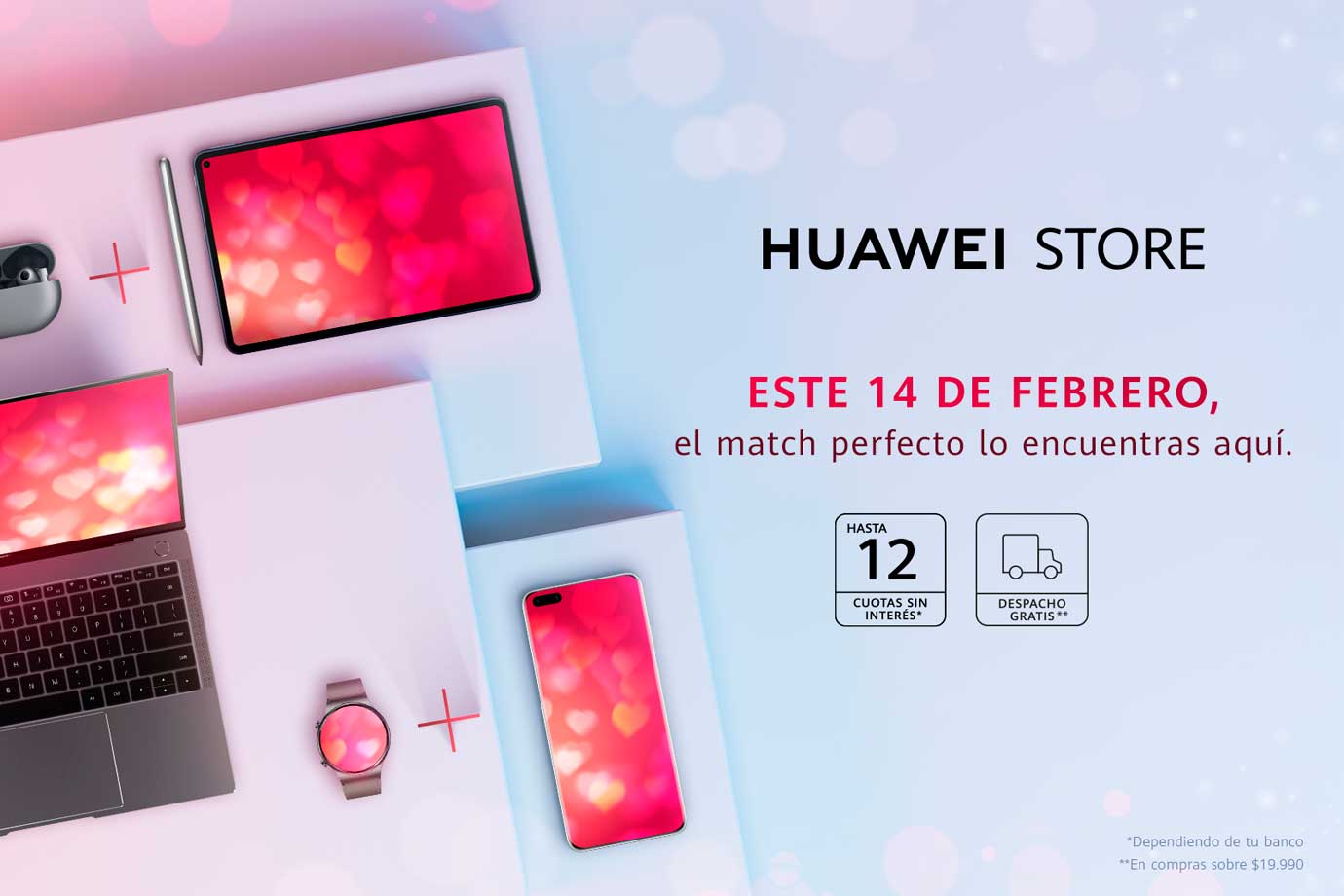 ¿No sabes qué regalar para el Día de los Enamorados? Encuentra el regalo perfecto con Huawei